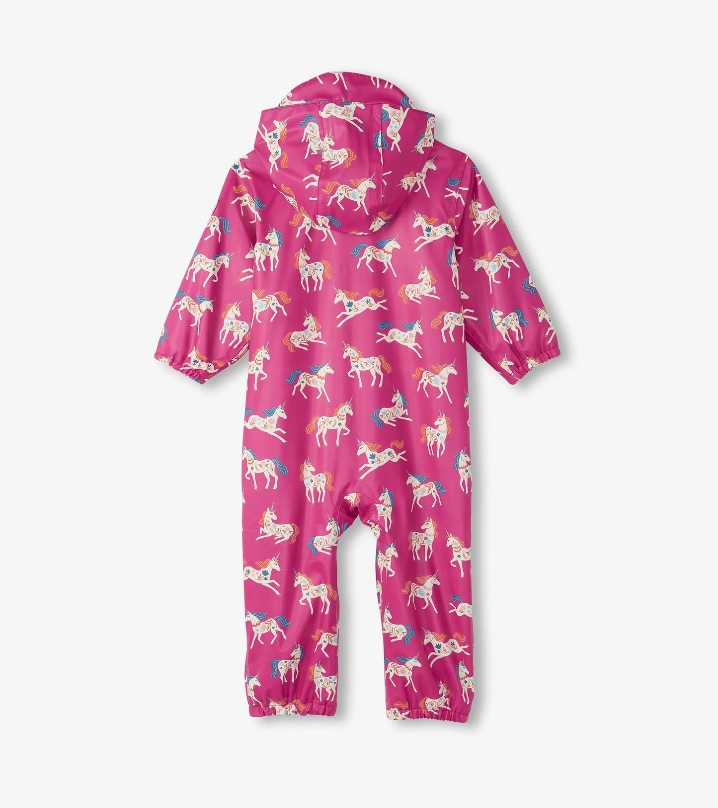 Baby Girls Folksy Unicorns Rain Suit