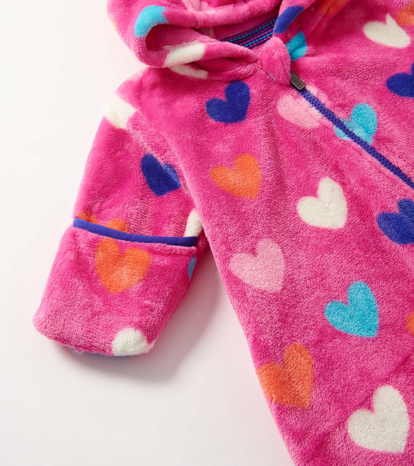 Baby Girls Hearts Fleece Suit