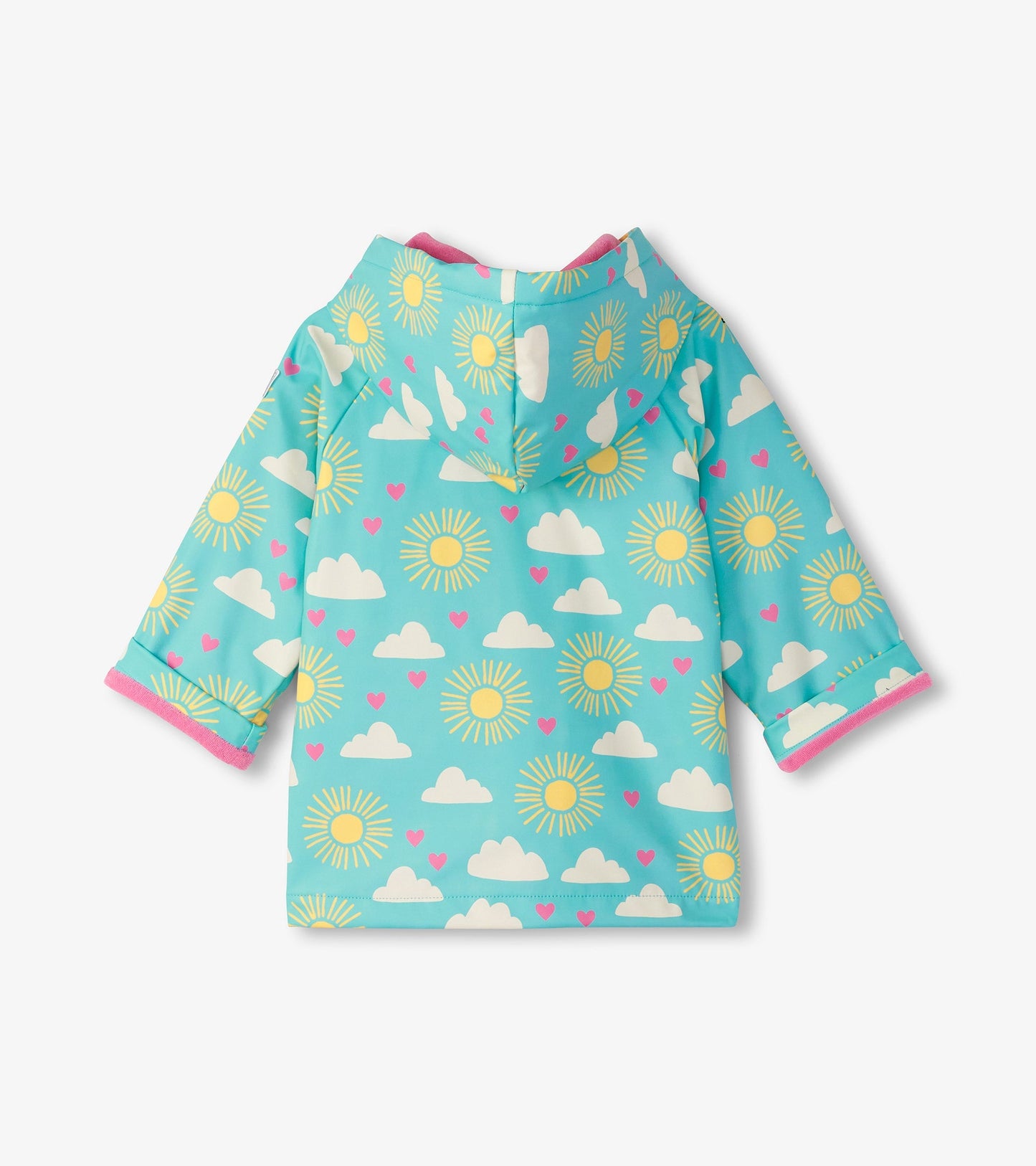 Baby & Toddler Girls Happy Skies Button-Up Rain Jacket