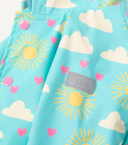 Baby & Toddler Girls Happy Skies Button-Up Rain Jacket