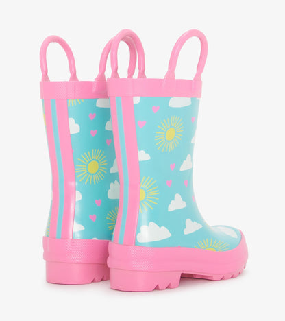 Toddler Girls Happy Skies Rain Boots