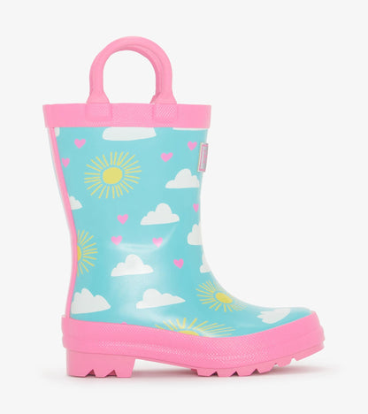 Toddler Girls Happy Skies Rain Boots