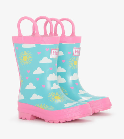 Toddler Girls Happy Skies Rain Boots