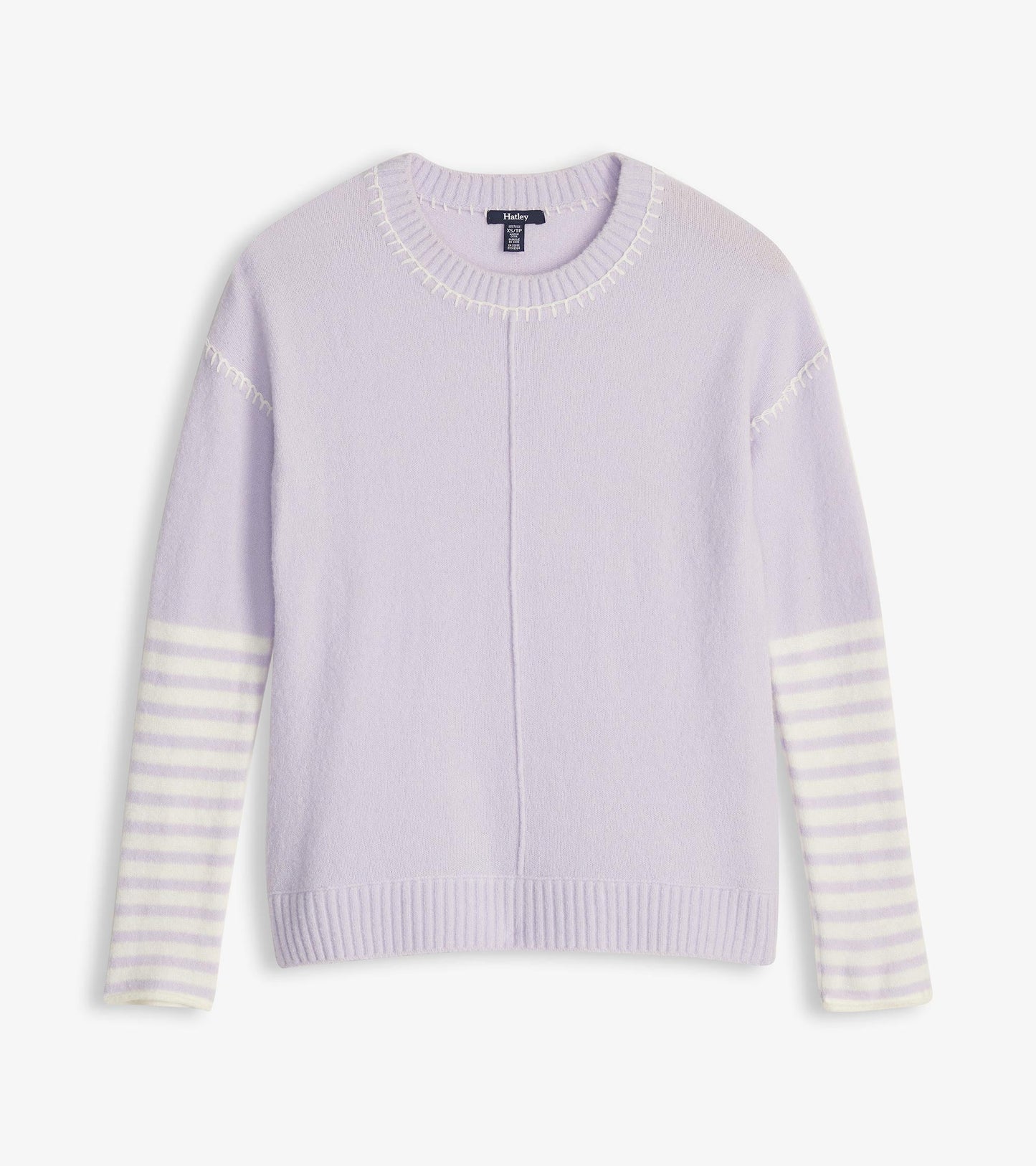 Avery Sweater - Lilac Stripes