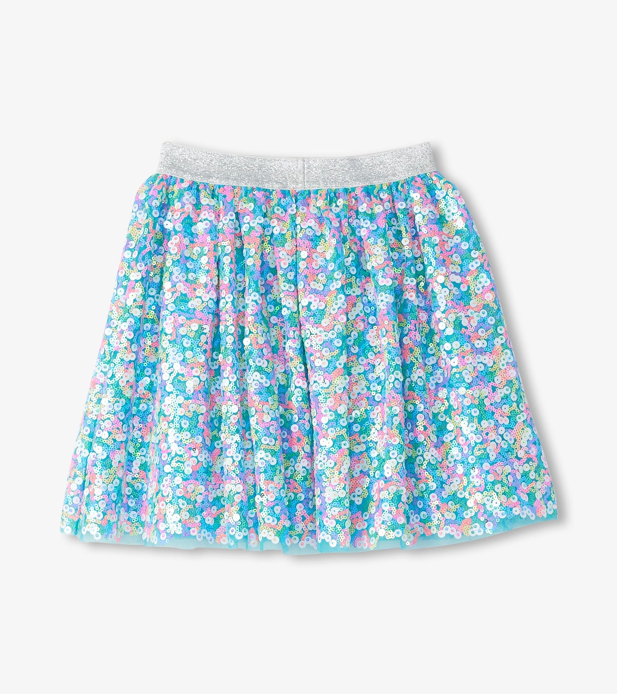 Girls Sequins Tulle Skirt