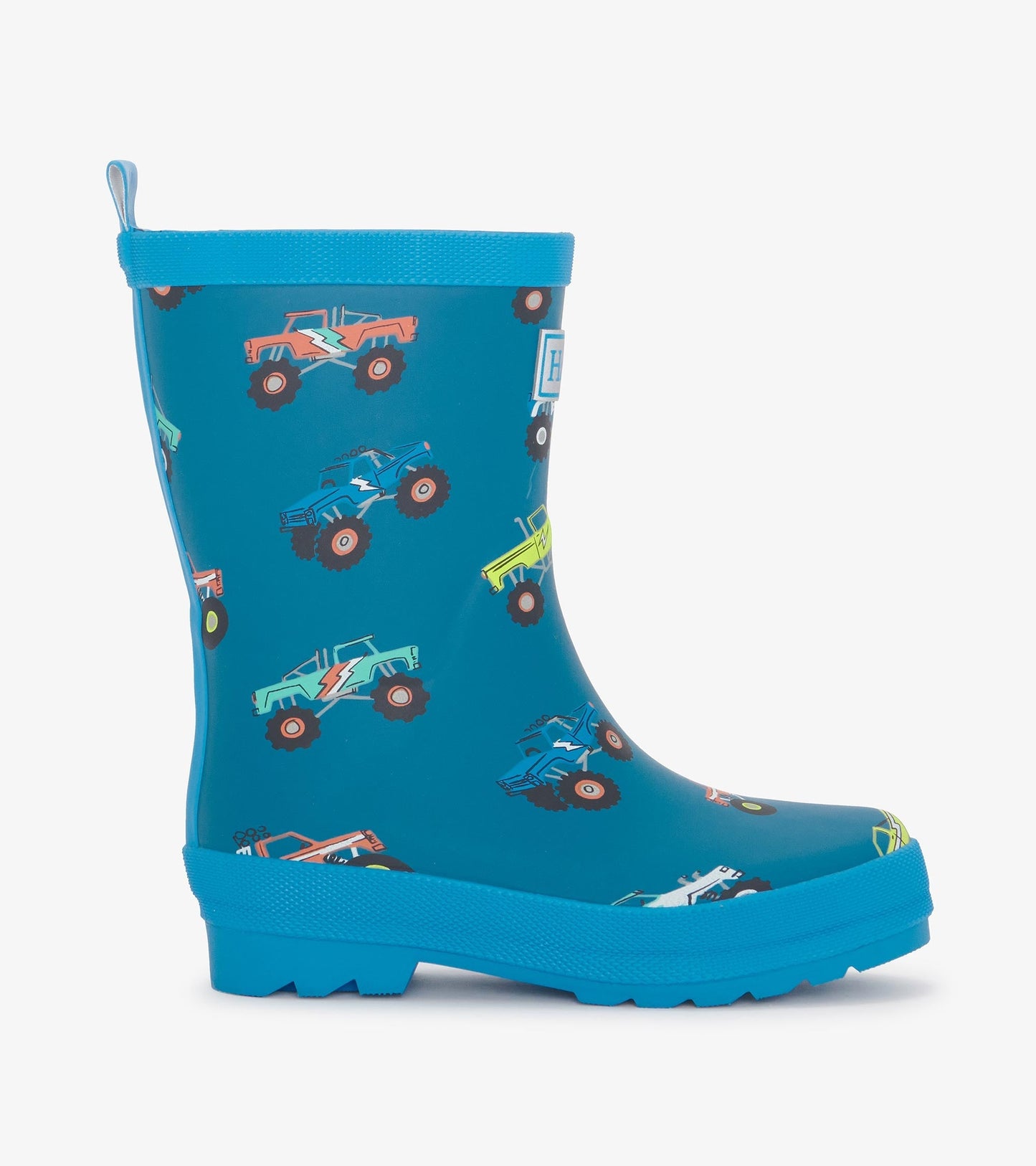 Boys Monster Trucks Matte Rain Boots