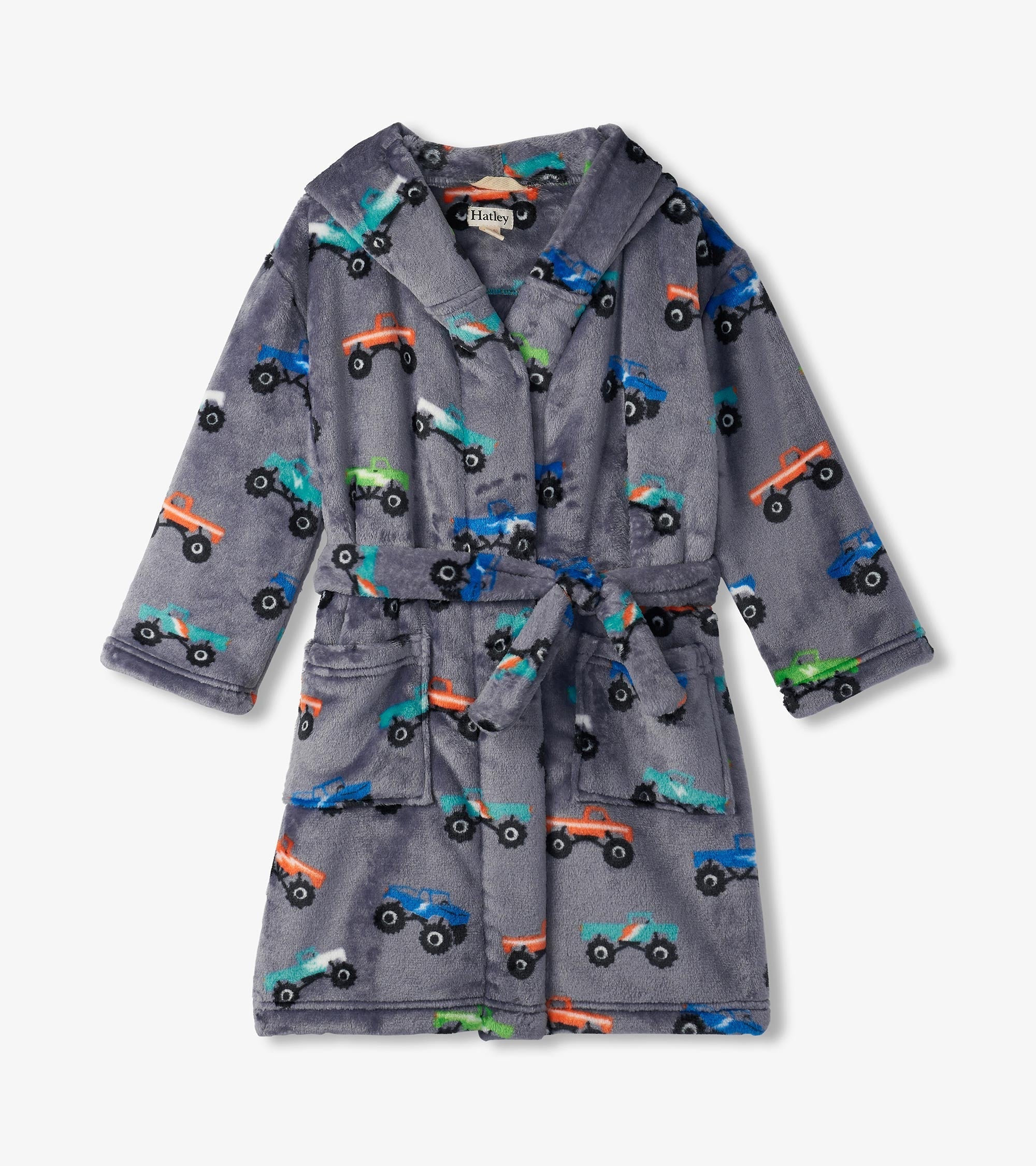 Baby Boys Monster Trucks Fleece Robe