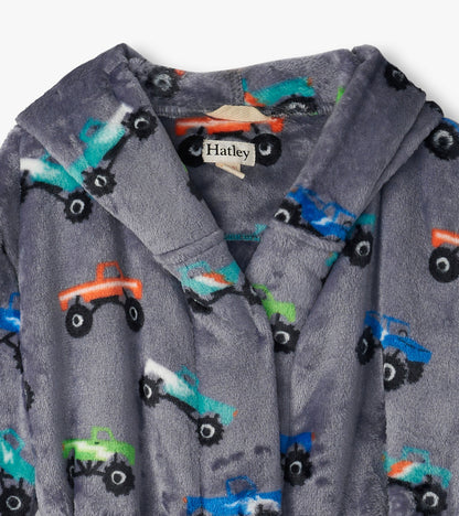 Baby Boys Monster Trucks Fleece Robe