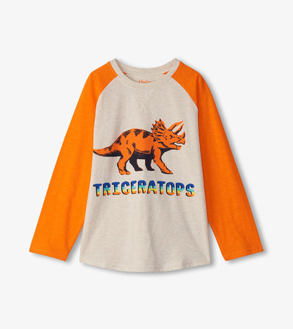 Boys Triceratops Long Sleeve T-Shirt