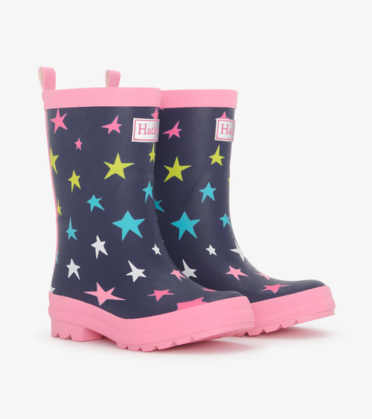 Girls Ombre Stars Matte Rain Boots