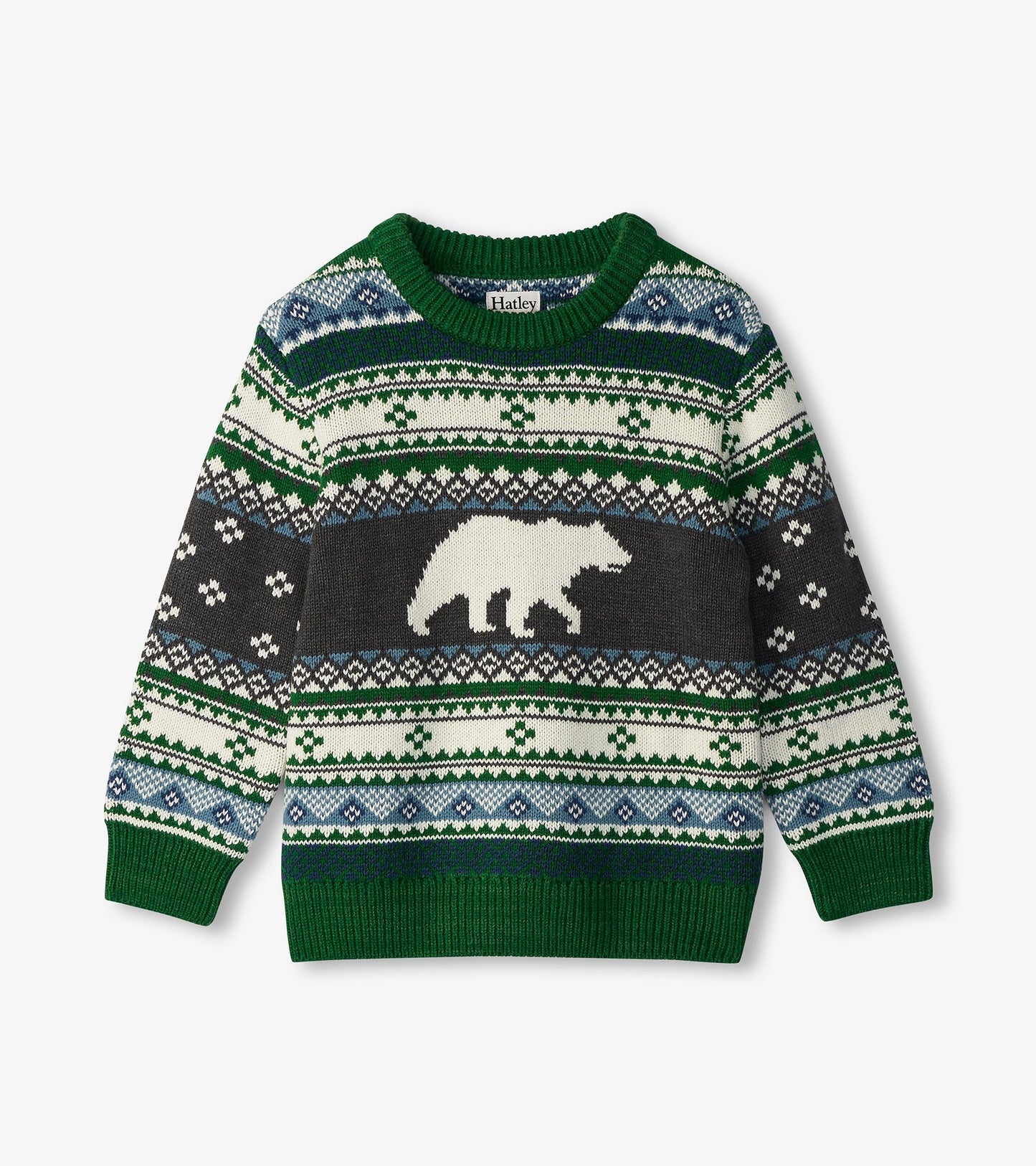 Boys Polar Bear Crew Neck Sweater