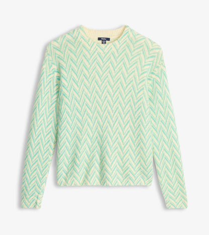 Ella Sweater - Chevron Print