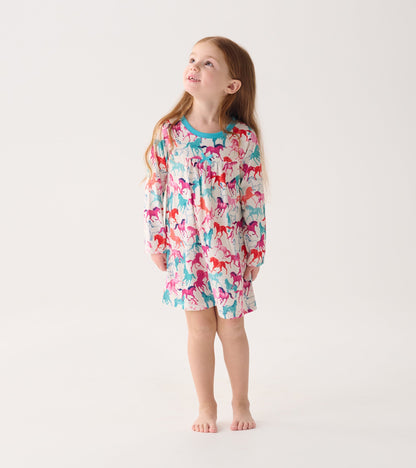 Girls Pretty Horses Nightgown