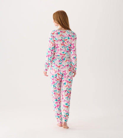 Women's Photo Horses Bamboo Pajama Set