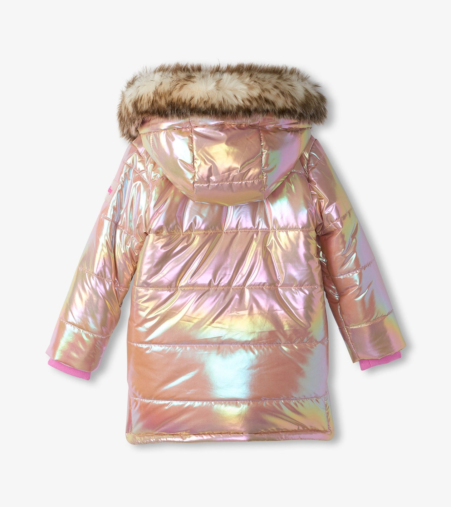 Girls Pink Moon Puffer Jacket