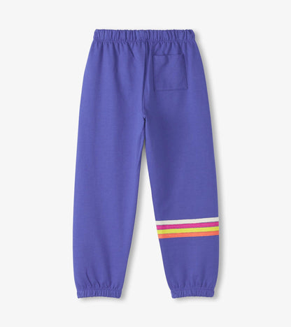 Girls Rainbow Baggy Track Pants