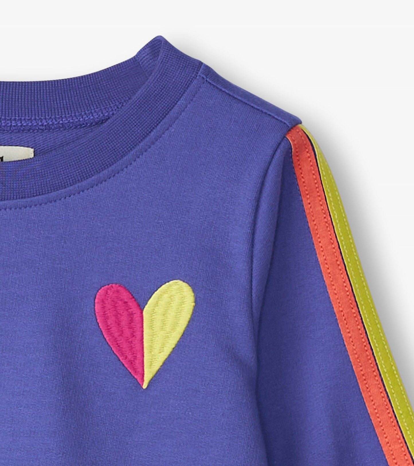 Girls Rainbow Crossover Sweater