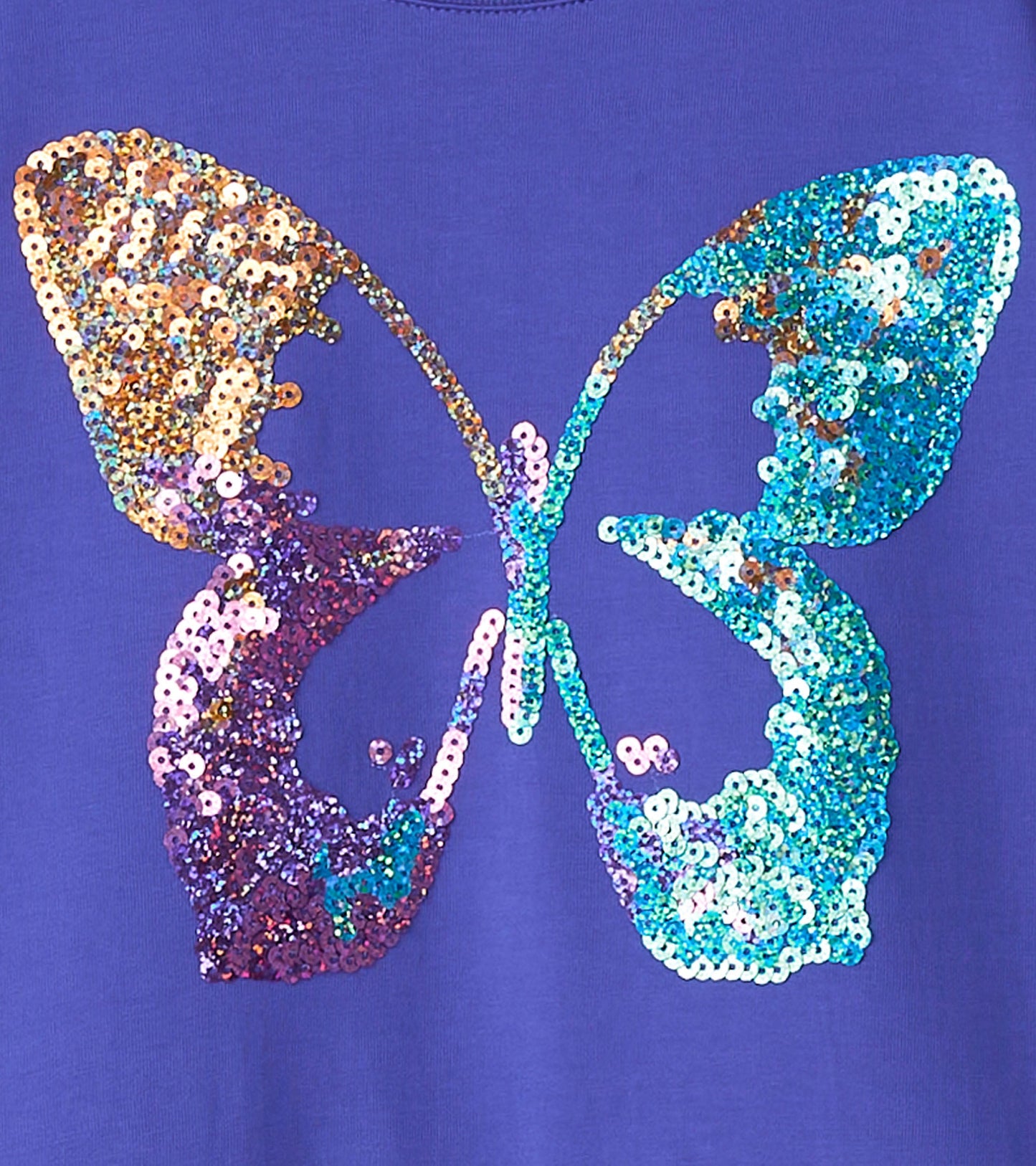 Girls Sequin Butterfly Skirt Dress