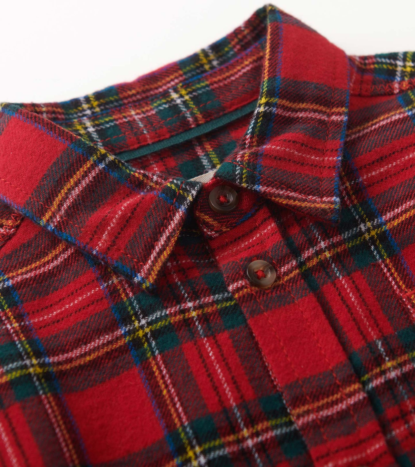 Boys Red Plaid Button Down Shirt