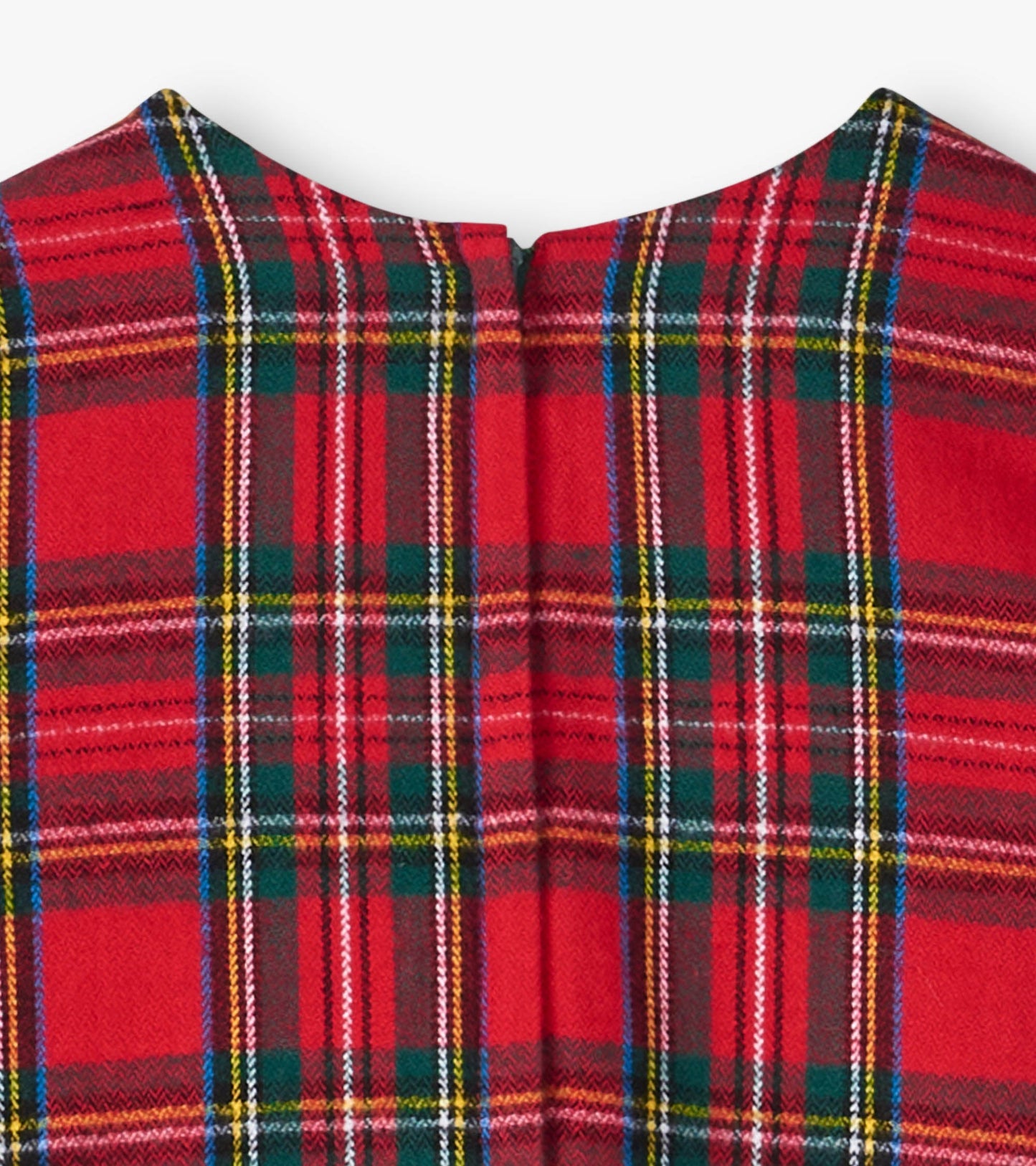 Girls Red Plaid A-Line Dress