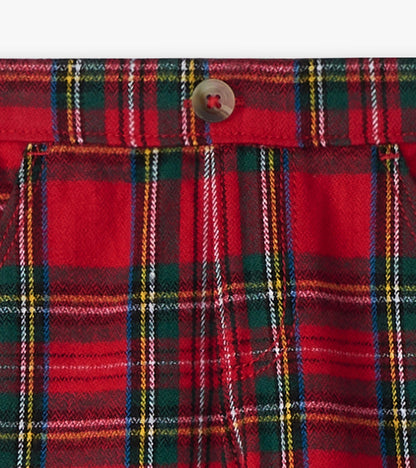 Baby & Toddler Red Plaid Straight Leg Pants