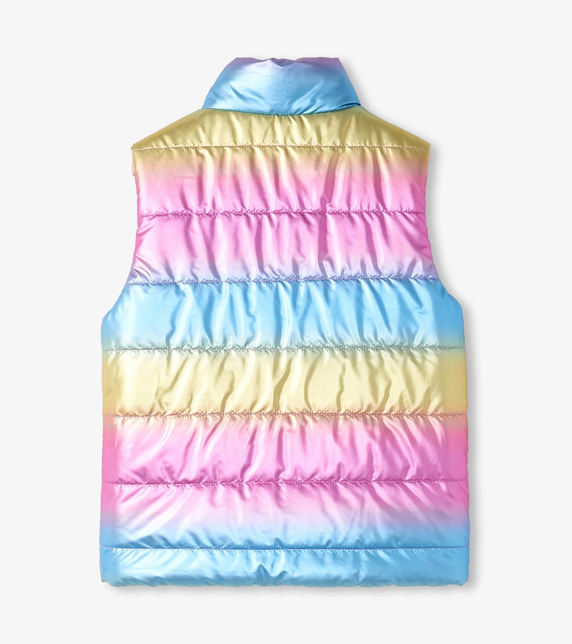 Girls Rainbow Shine Reversible Quilted Vest