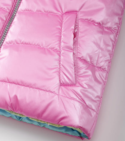 Girls Rainbow Shine Reversible Quilted Vest