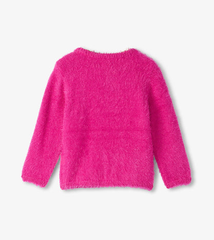 Baby & Toddler Girls Star Furry Sweater