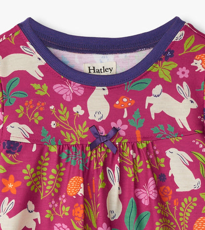 Girls Wild Bunnies Nightgown