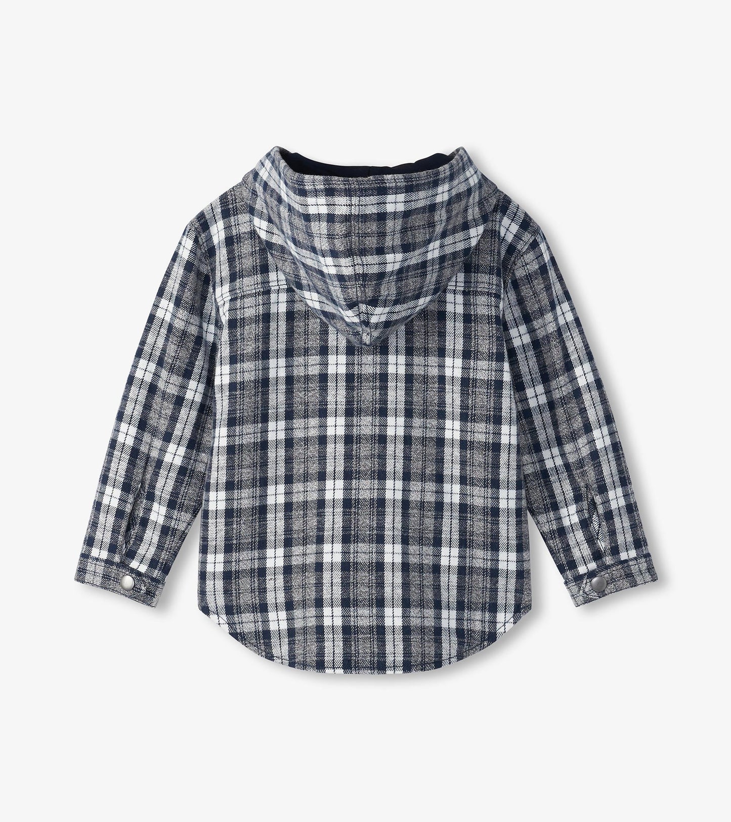 Boys Salute Plaid Lined Hooded Jacket