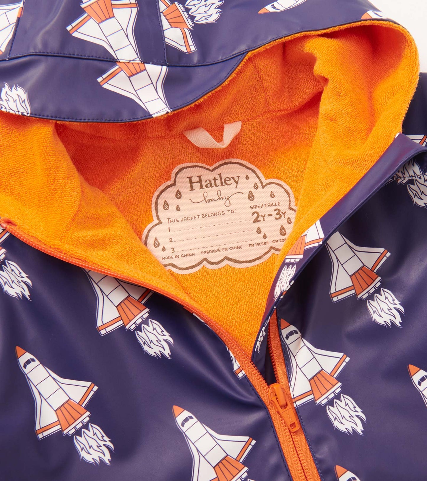 Baby Boys Space Shuttles Rain Suit