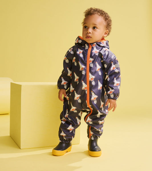 Baby Boys Space Shuttles Rain Suit