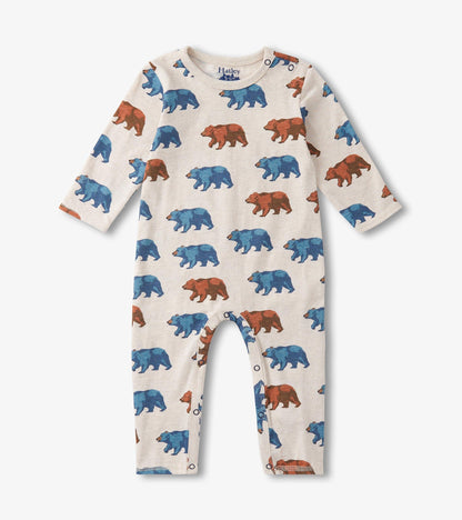 Baby Boys Bluestone Bears Long Sleeve Romper