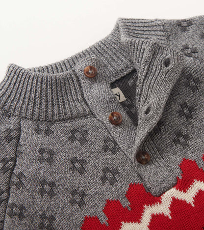 Boys Winter Elks Mockneck Sweater