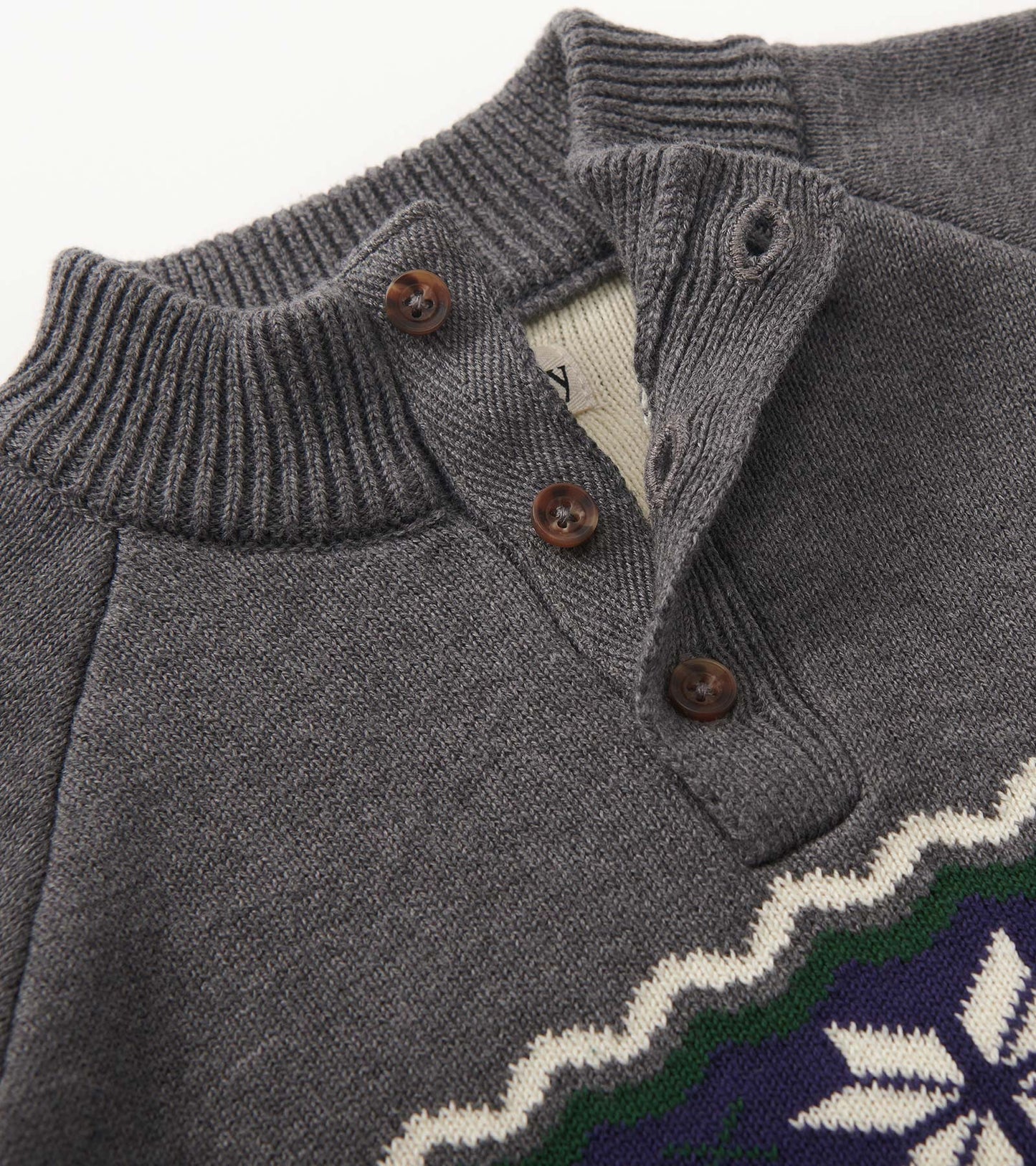 Boys Winter Knit Mockneck Sweater