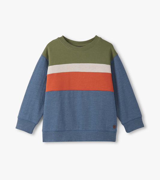 Boys Autumn Colour Block Sweatshirt