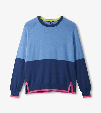 Olivia Sweater - Blue Color Block