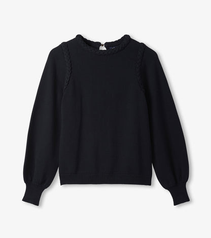 Braided Sweater - Black