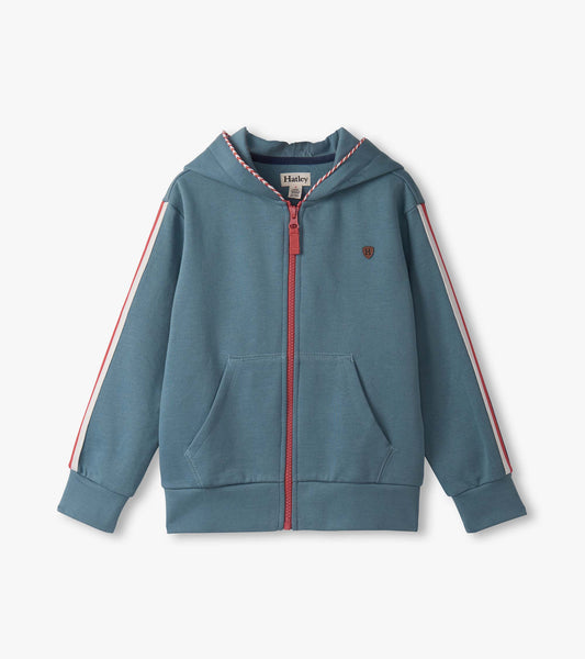 Boys Blue Stone Zip-Up Hoodie