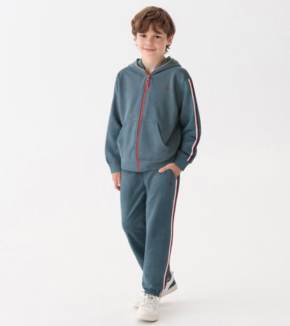 Boys Blue Stone Baggy Track Pants