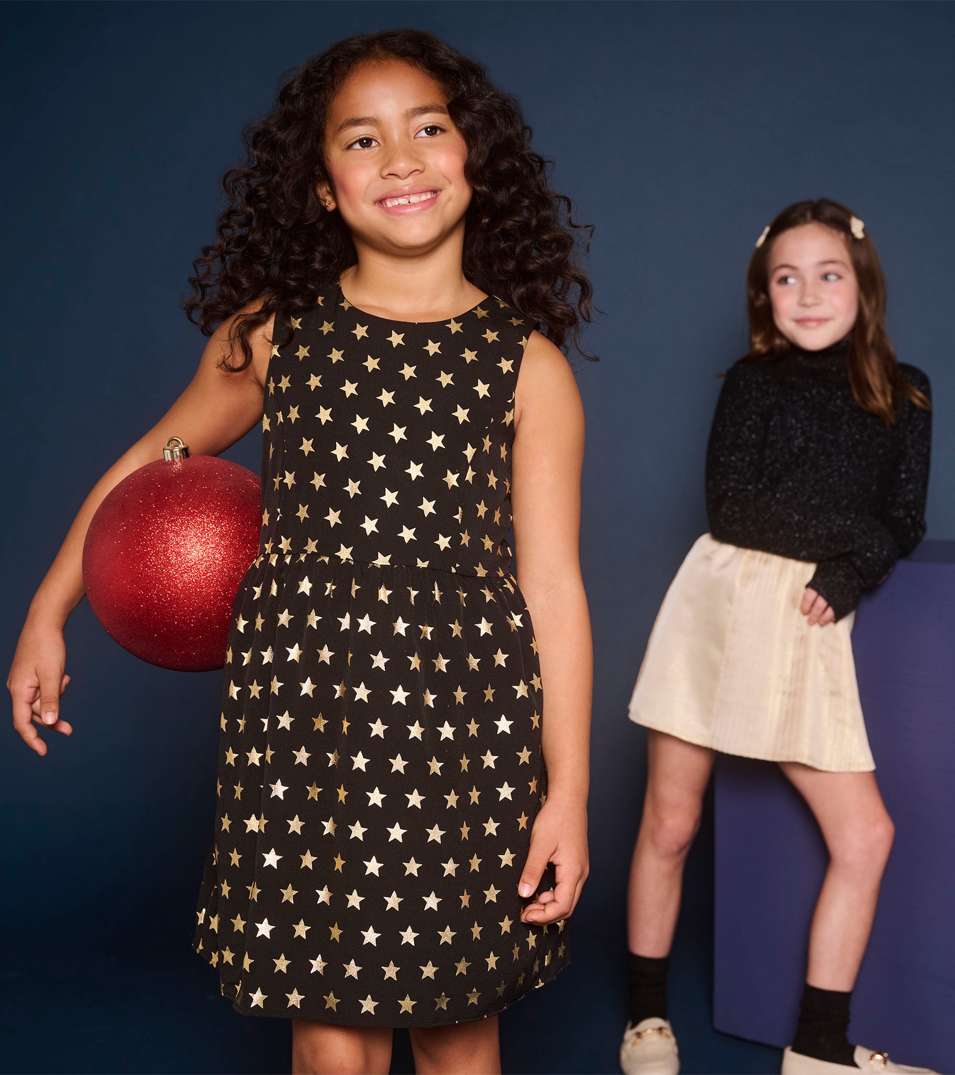 Girls Gold Stars Princess Dress Girls Gold Stars Princess Dress