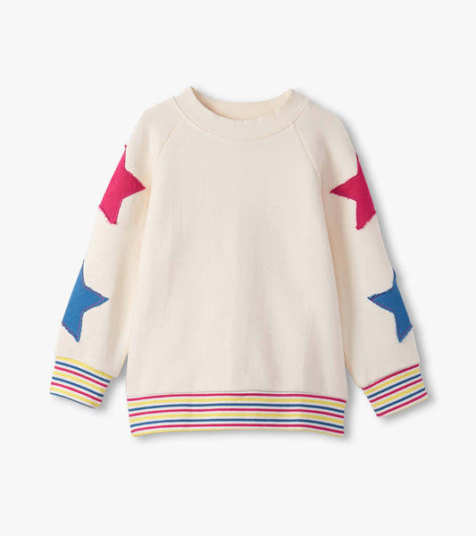 Girls Star Slouchy Pullover