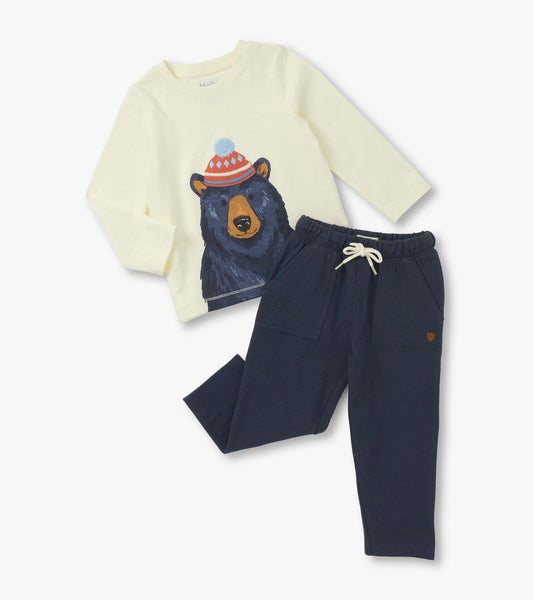 Baby & Toddler Boys Bear Graphic Lounge Set