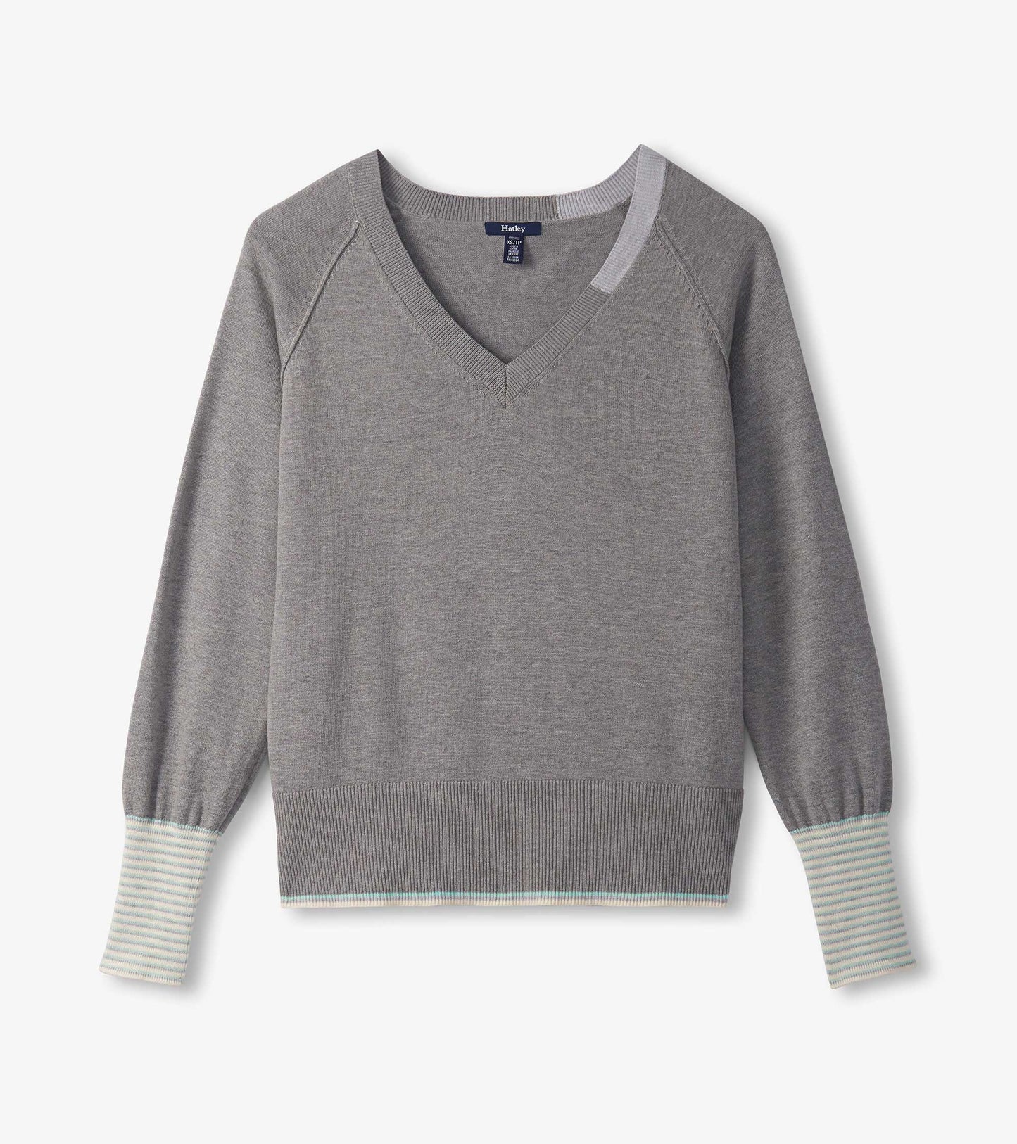 Cary V-Neck Sweater - Charcoal Melange