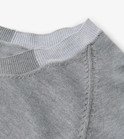 Cary V-Neck Sweater - Charcoal Melange