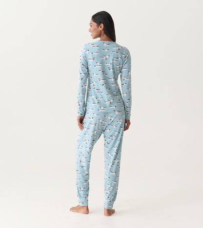 Women's Hunting Dogs Bamboo Pajama Set