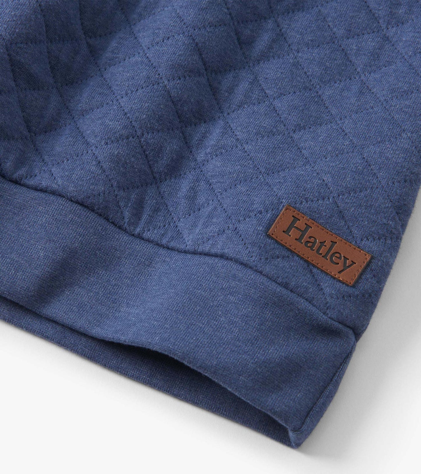 Boys Ensign Blue Quilted Pullover