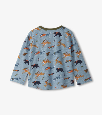 Baby & Toddler Boys Forest Animals Graphic Lounge Set