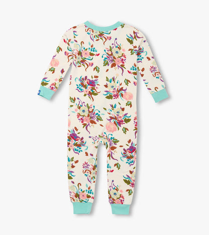 Baby Girls Fall Floral Bamboo Sleeper