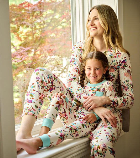 Women's Fall Floral Bamboo Pajama Set